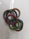 Fine AB brushed telephone line hair band, hair tie, elegant hair accessory details Picture